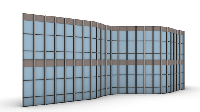 Picture of Curve—Glass Curtain Wall —Pattern 04