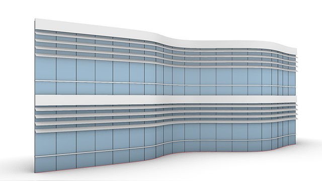 Picture of Curve—Glass Curtain Wall —Pattern 05